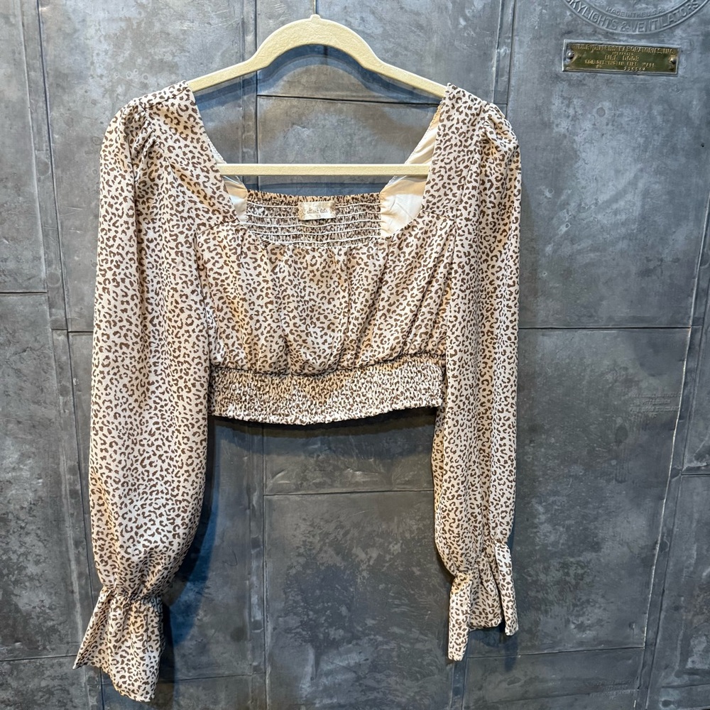 Altar’d State Leopard Print Women's Crop Top